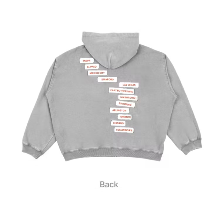 Official BTS Arirang Zip-up Hoodie - Essential Heather Gray