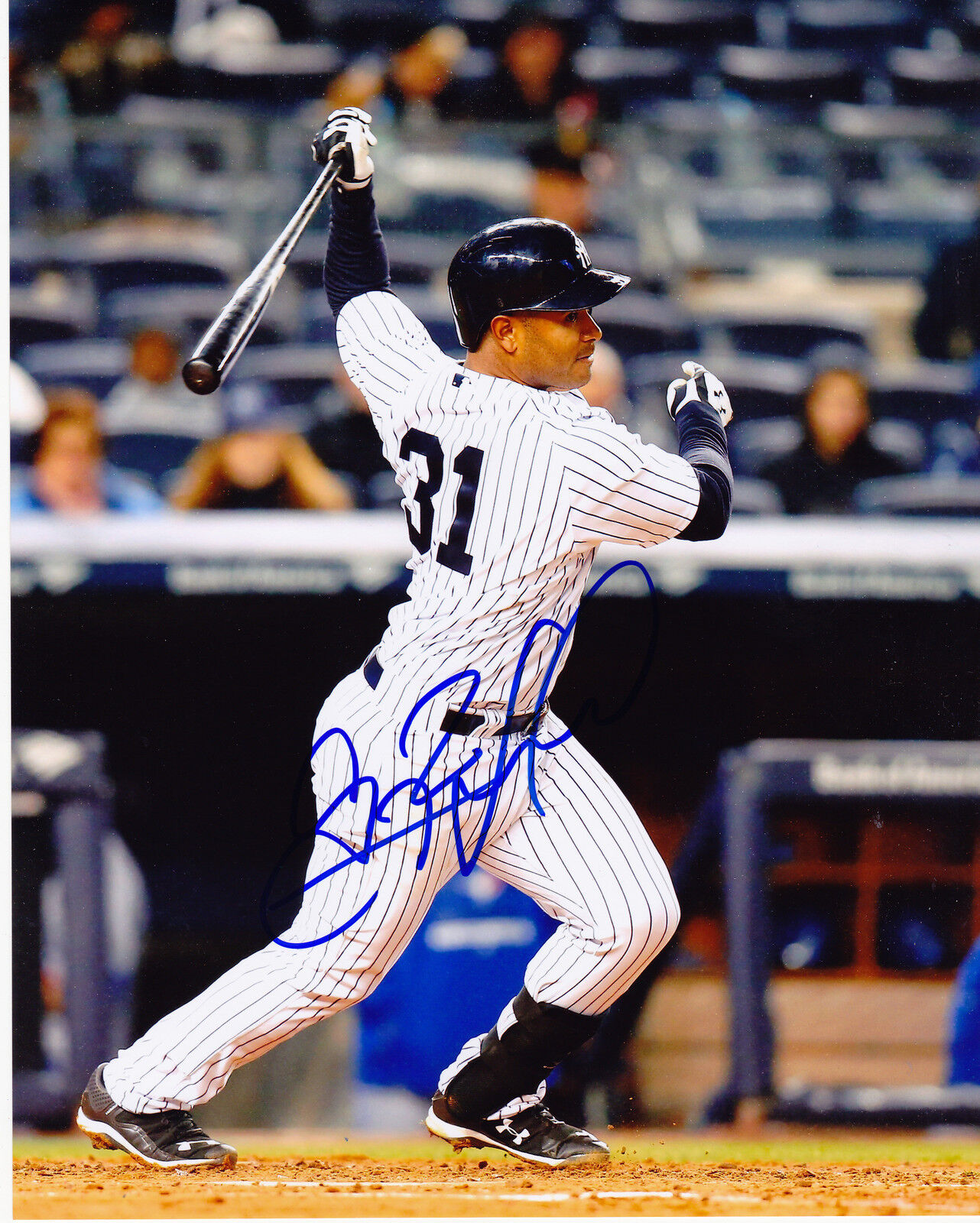 GREGORIO PETIT NEW YORK YANKEES ACTION SIGNED 8x10