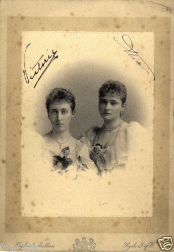 ALEXANDRA FEODOROVNA & HELENA VICTORIA Signed Photo Poster painting Russian Royalty - Preprint