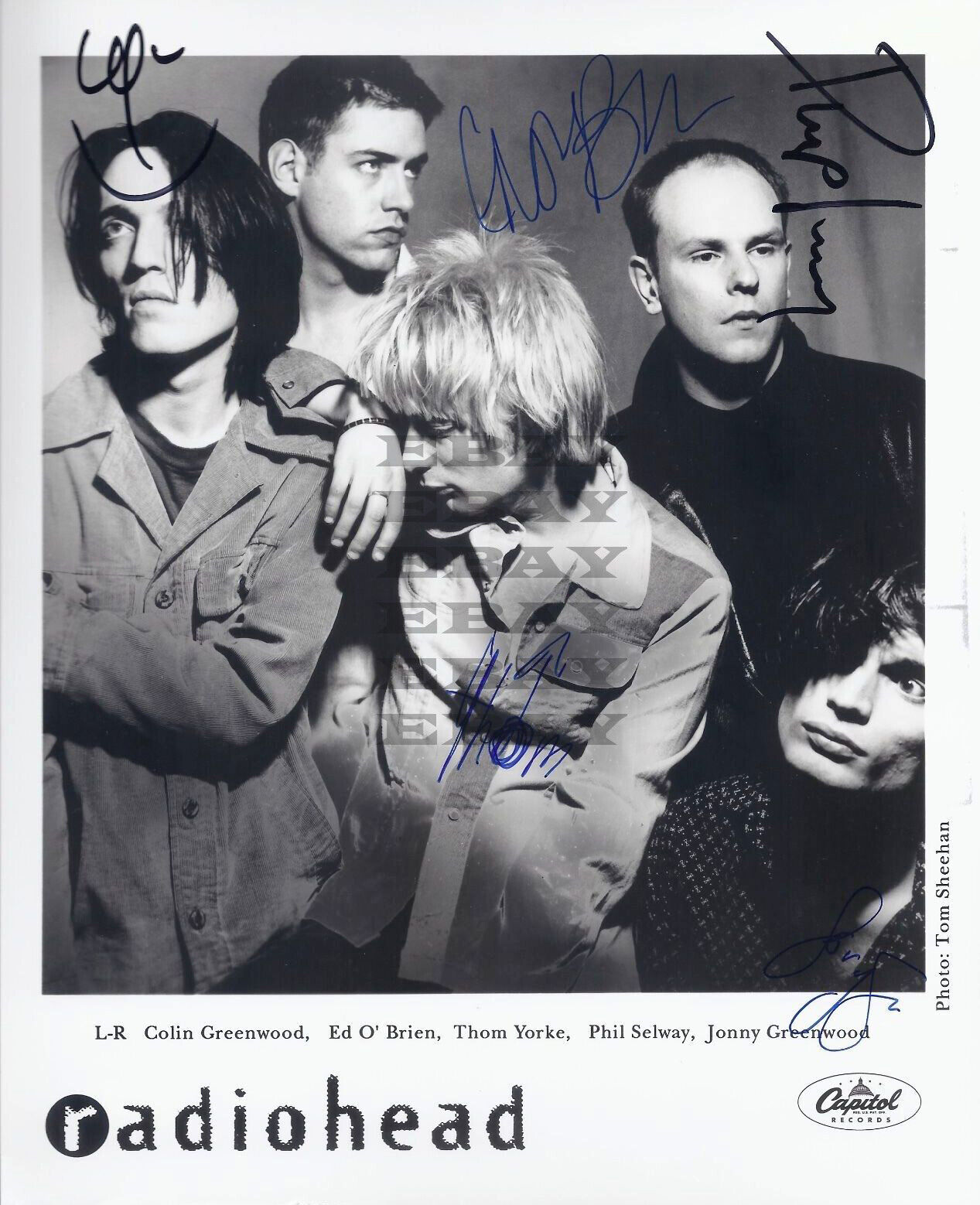 Radiohead Band Autographed signed 8x10 Photo Poster painting Reprint