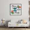 (Stamped/Counted) Disney Stitch Flower - 11CT Cross Stitch 40*40cm