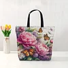 Peony Butterfly-11CT DIY Stamped Cross Stitch Shopping Bag 40*40cm/15.75*15.75in