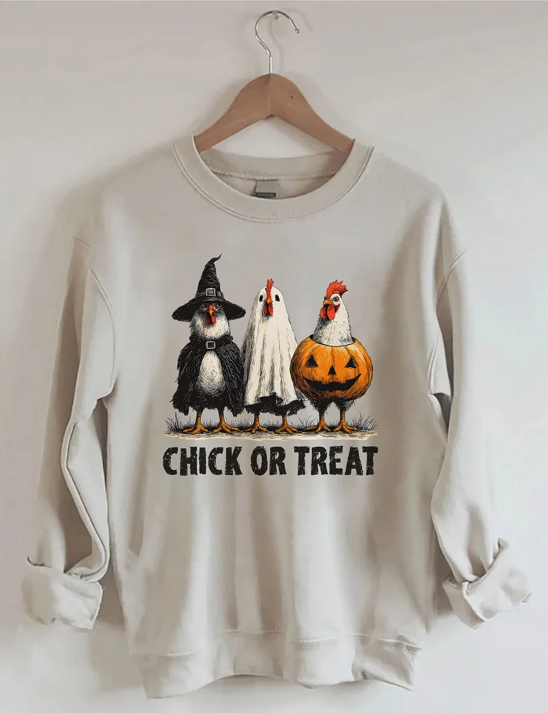 Retro Halloween Chicken Sweatshirt
