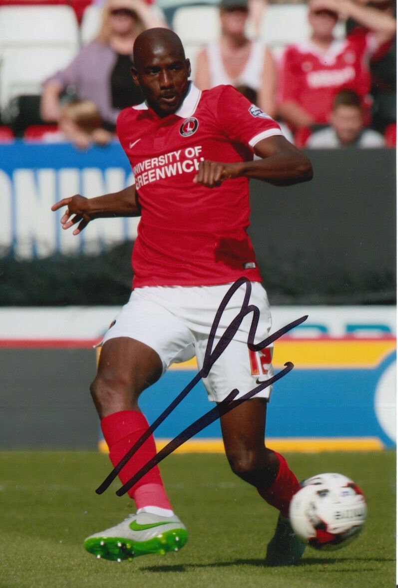 CHARLTON ATHLETIC HAND SIGNED ALOU DIARRA 6X4 Photo Poster painting 1.