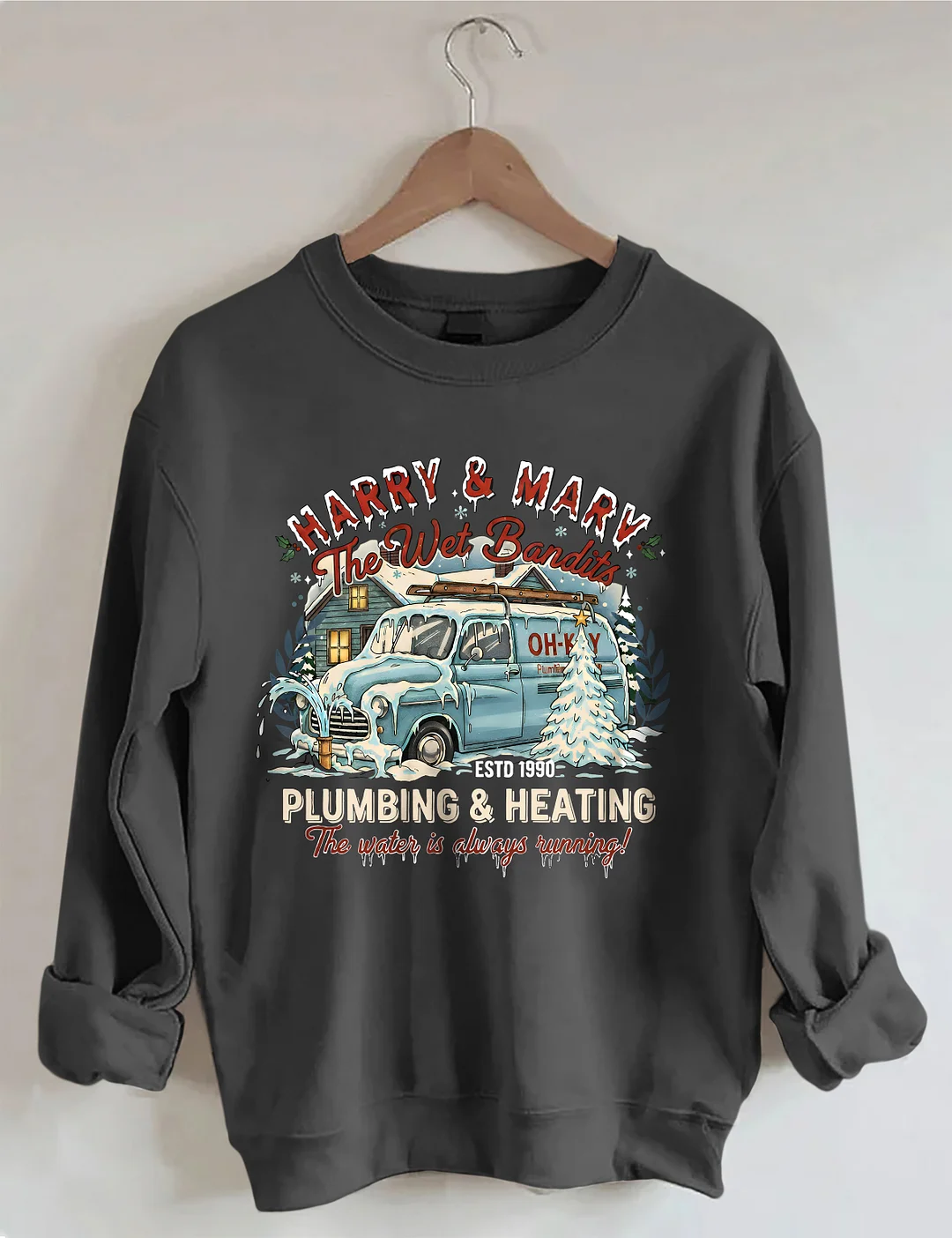 Happy & Mary The Wet Bandits Christmas Sweatshirt
