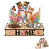 Bol en bois pour chien - 5d bricolage d&eacute;coration artisanale