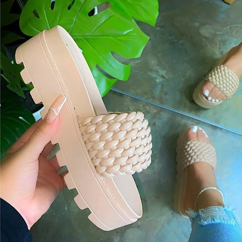 Summer Women Sandals Wedge Sandal Female Casual Slides Woman Platform Shoes Ladies Outdoor Beach Sandalias Para Mujer 2021