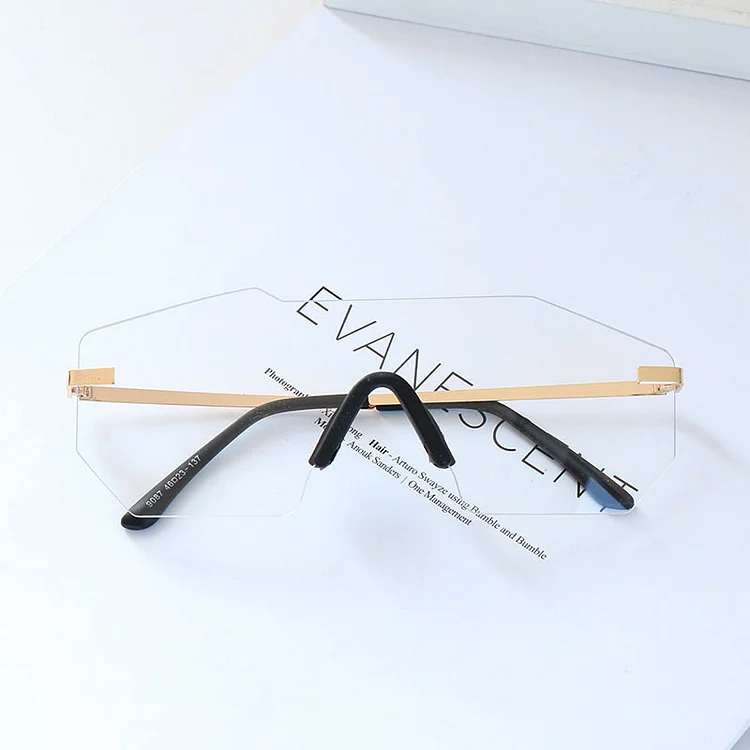 Lamalaba New One Body Type Borderless Sunglasses Lady Outdoor Fashion Personality Sun Glasses Men Summer Trend Eyewear UV400 Gafas De Sol