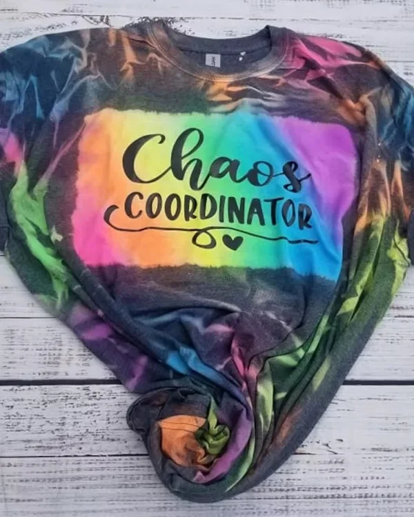 Reverse Tie Dye Chaos Coordinator T-shirt
