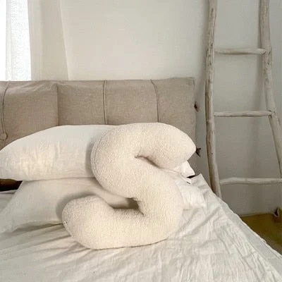 INS Nordic 26 English Letters Throw Pillow DIY Name Bed Sofa Cushion Baby Sleep Pillows Toys Kids Room Decorations Photo Props