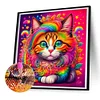 Diamond Painting-DIY Full Round Drill Cat