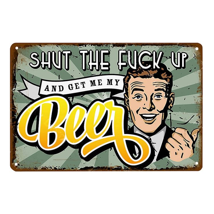Good Beer Vodka Wine Whiskey - Vintage Tin Signs/Wooden Signs - 8*12Inch/12*16Inch