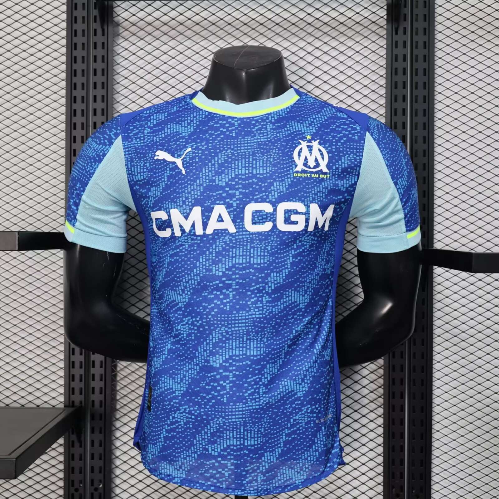 2025/2026 Player Version Olympique de Marseille Third Away Football Jersey（The player version jersey is a bit tight, please pay attention to the size selection）
