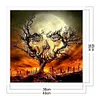 (Counted/Stamped) 11CT Halloween Skull-Cross Stitch 40*40cm/15.75*15.75in