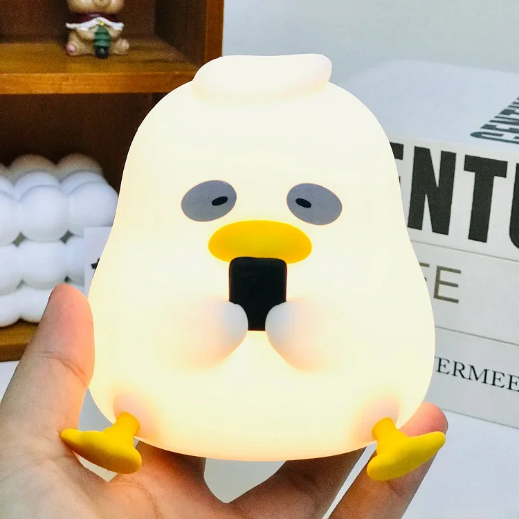 Stay Up Duck Silicone LED Night Lamp-Baby Gifts For Girls