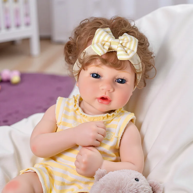 Babeside Ethan 12"/16" Realistic Silicone Quiet Baby Little Infant Girl Best Gift for Kids