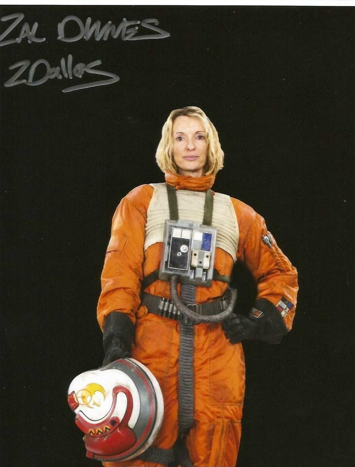 Zarene Dallas ACTRESS STAR WARS ZAL DINNES autograph, In-Person signed Photo Poster painting