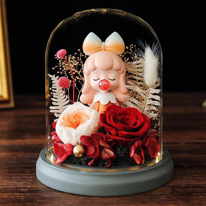 Valentine's Day Gift Bubble Princess Preserved Flower Rose Products Gift Box