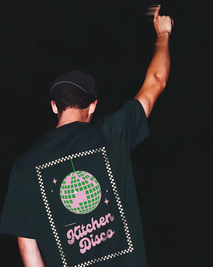 Kitchen Disco Graphic Printing Casual Men's T-shirt