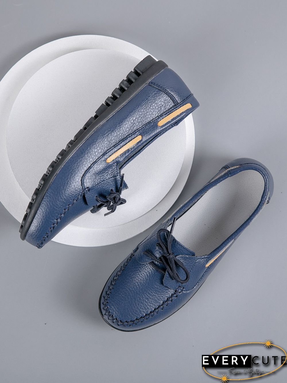 Retro Casual Simple Lace-up Flat Shoes