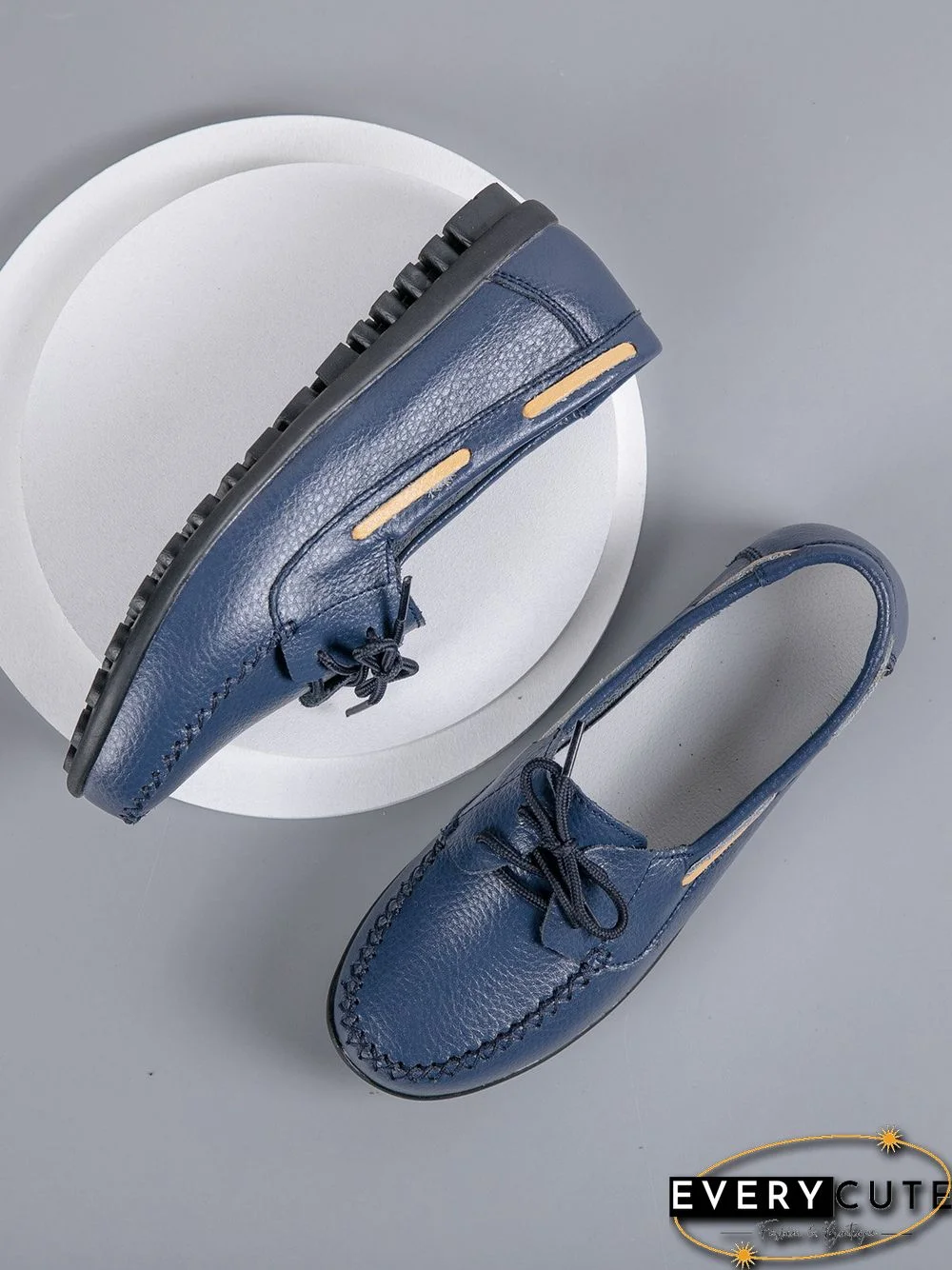 Retro Casual Simple Lace-up Flat Shoes