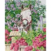 Pony And Cat-14CT Stamped Cross Stitch 36*44cm/14.17*17.32in tapestrymarket