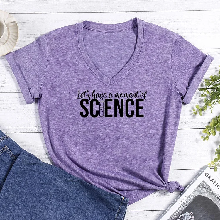 Science it's like magic but real V-neck T Shirt-Annaletters