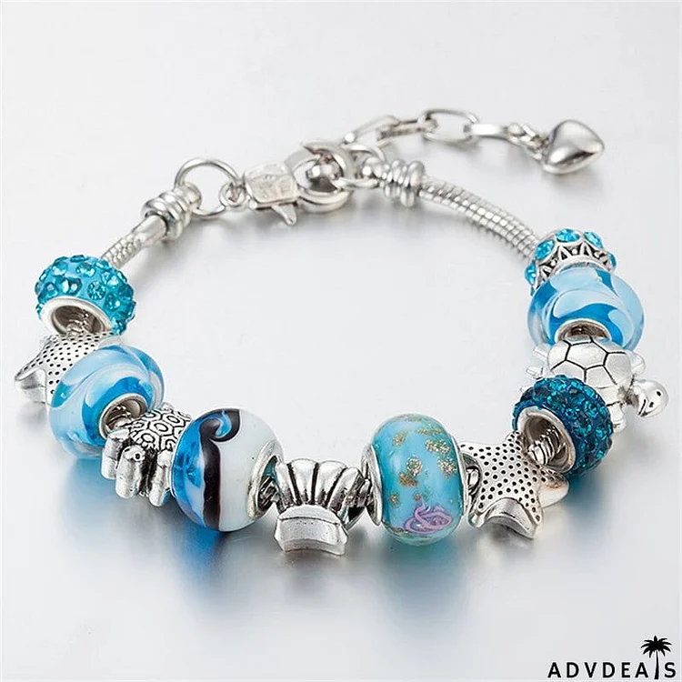 Beads Ocean Series Starfish Turtle Adjustable Bracelet