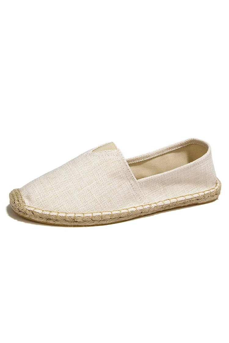 Linen Woven Slip-On Casual Canvas Shoes