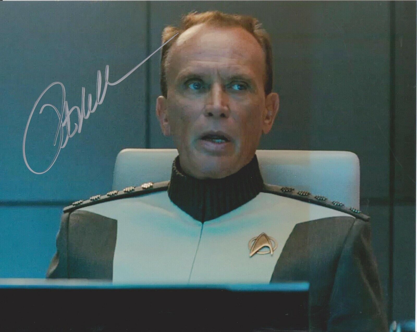 Peter Weller Star Trek Original Autographed 8x10 Photo Poster painting signed @HShow