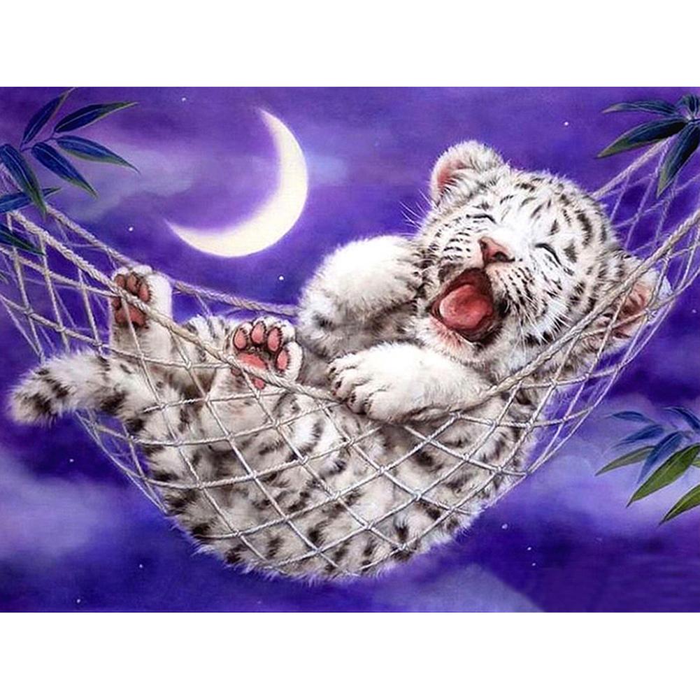 

Little Tiger - Round Drill Diamond Painting - 40*30CM, Round diamond 30*40cm, 501 Original