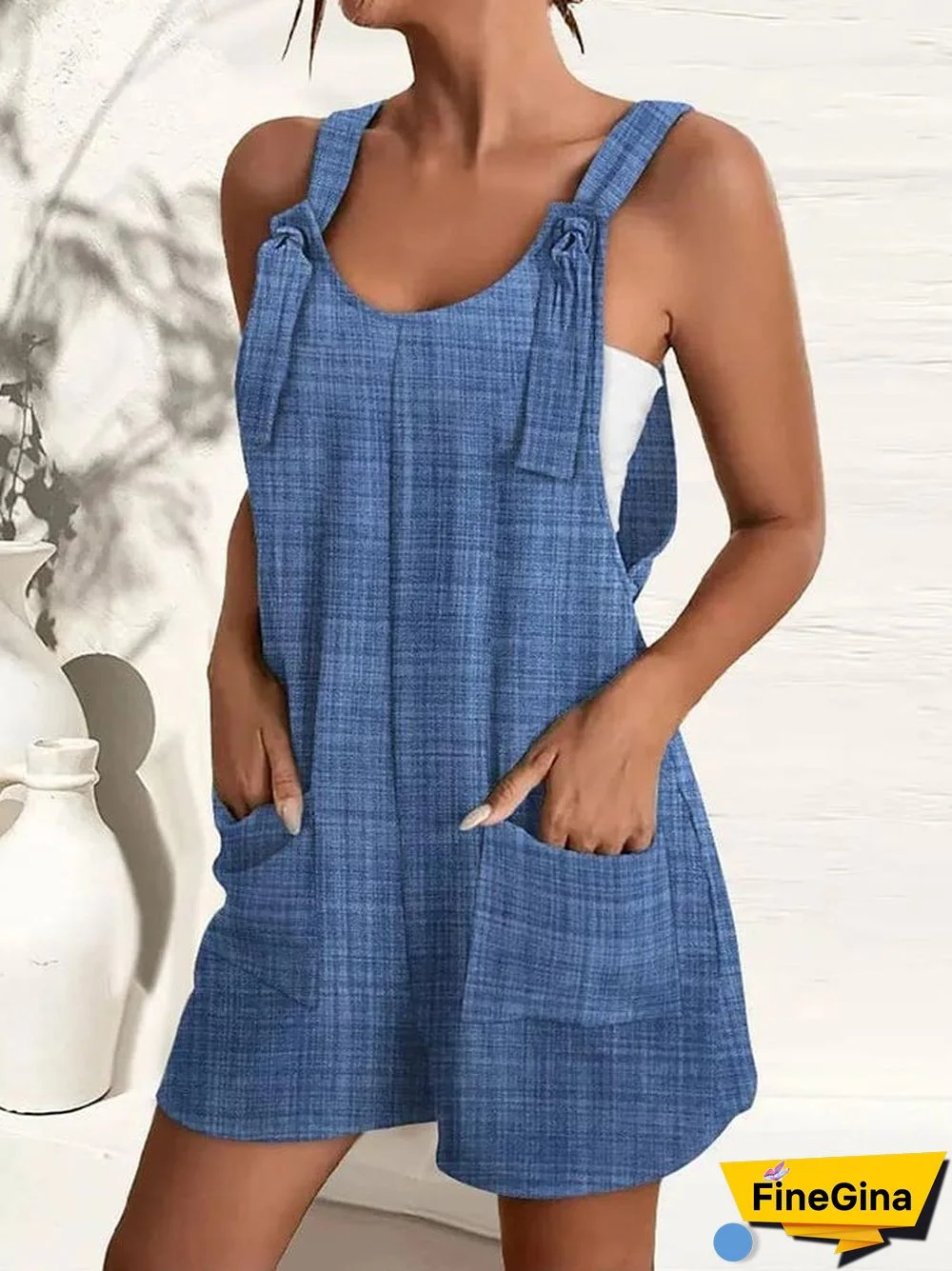 Fashion Casual Loose Print Jumpsuit
