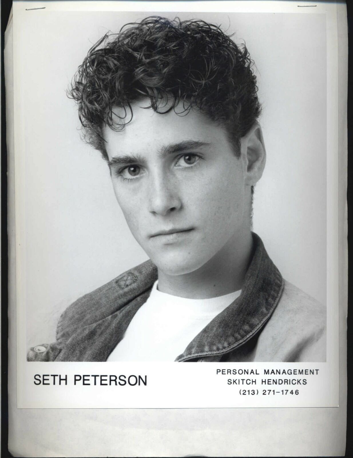 Seth Peterson - 8x10 Headshot Photo Poster painting with Resume - Can't Hardly Wait - Burn Notic