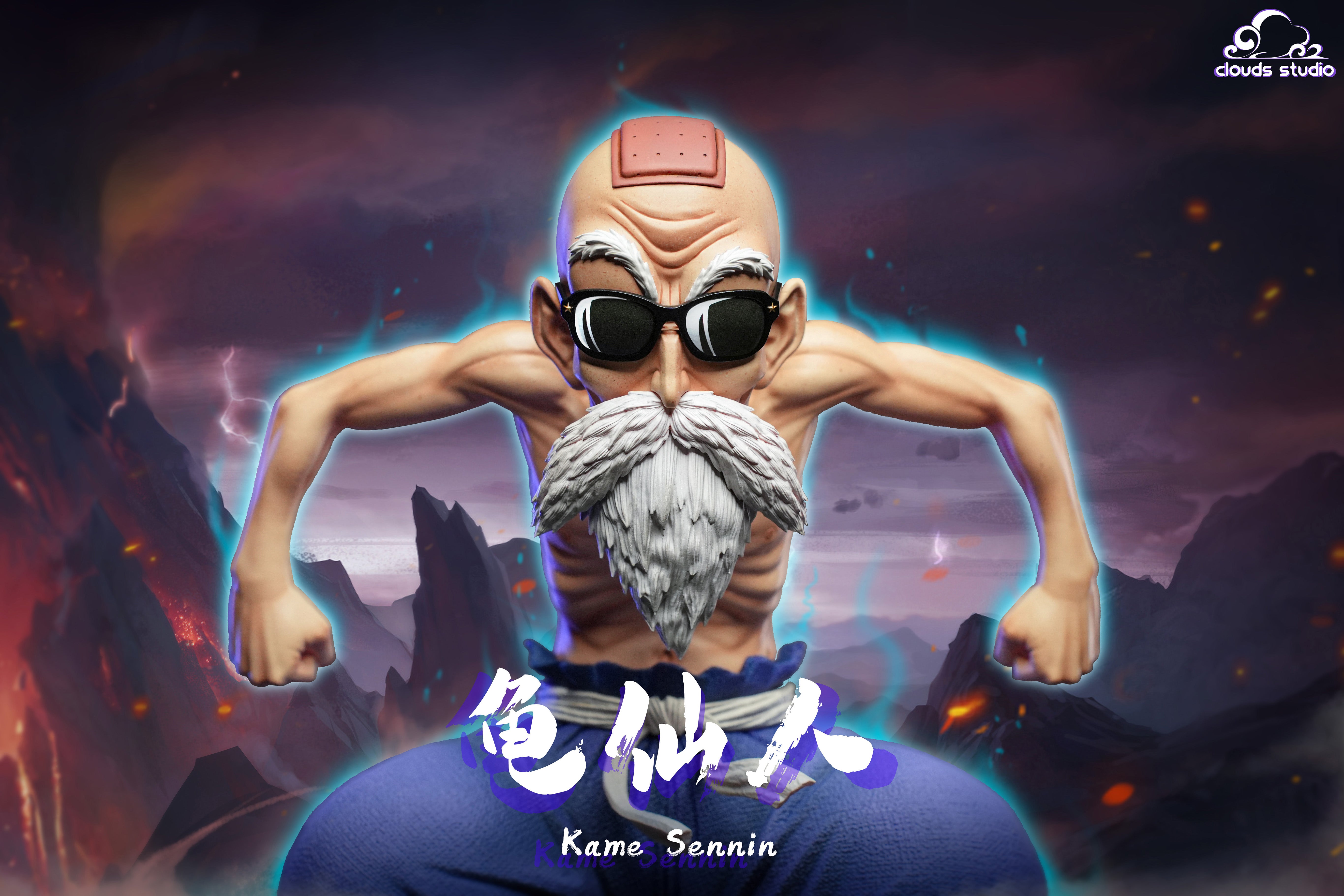 PRE-ORDER CLOUDS STUDIO – DRAGON BALL Z: MASTER ROSHI STATUE-edward(微信）