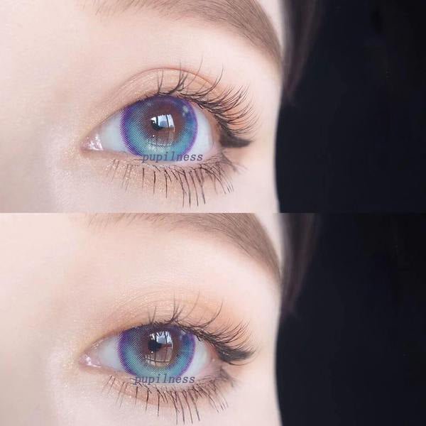 Cardcaptor Blue Colored Contact Lenses For Young Girl 14.5mm