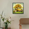 Diamond Painting-DIY Full Round Drill Sunflower Car