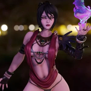 Pornhint Morrigan NSFW Dragon Age STL Model for Resin Printer Figure 3D Printing High Quality Diorama NSFW
