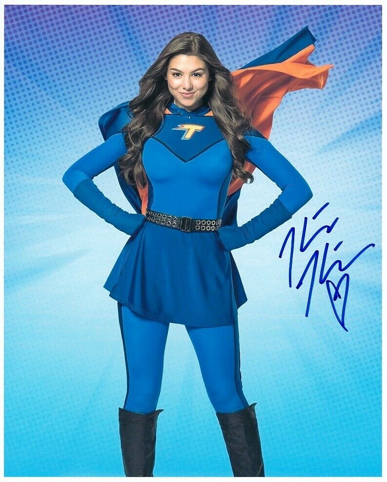 KIRA KOSARIN signed THE THUNDERMANS color 8x10 w/ coa BEST THUNDER GIRL CLOSEUP