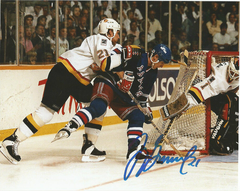 Vancouver Canucks Jyrki Lumme Signed Autographed 8x10 Photo Poster painting COA A