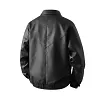 Men's Vintage Faux Leather Bomber Jacket &ndash; Retro Flight Biker Coat with Turn-Down Collar by Inlyline