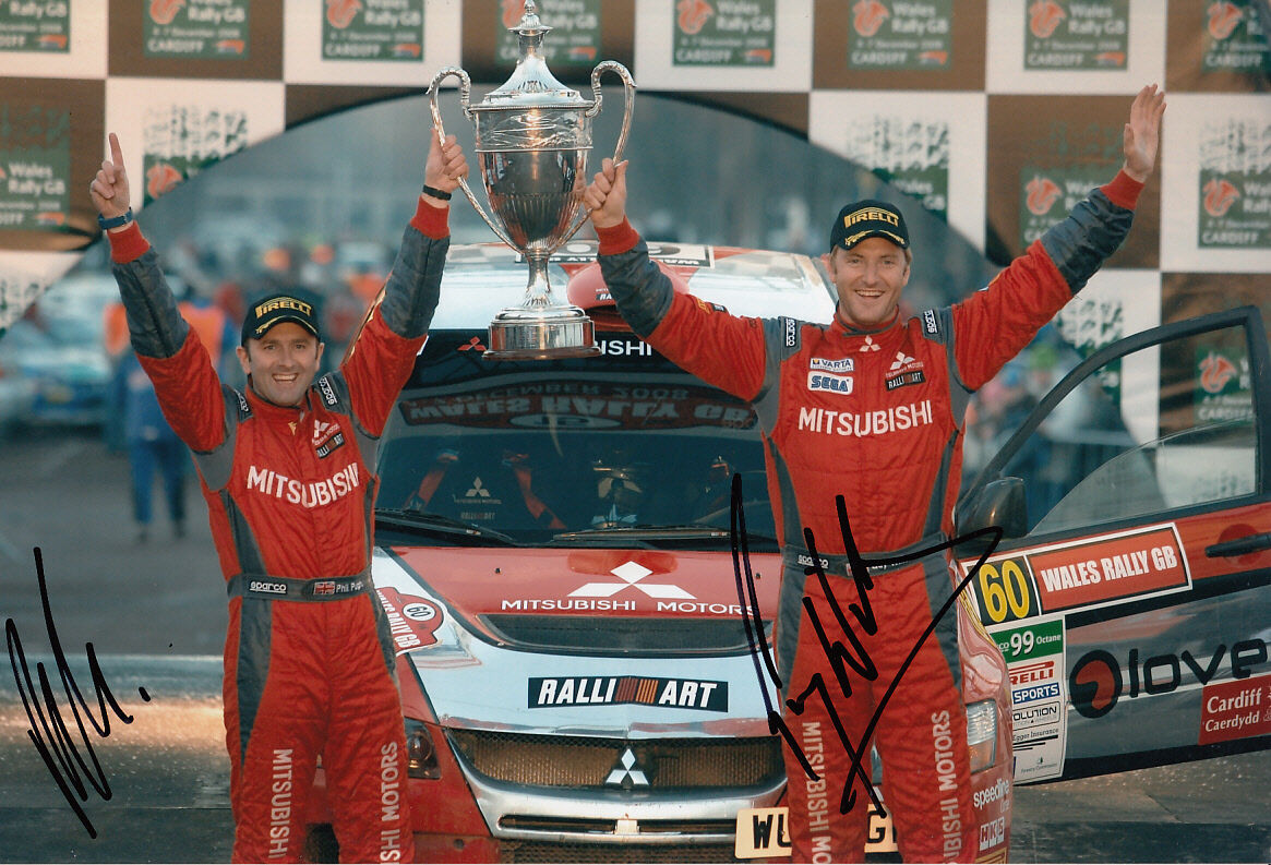 Guy Wilks and Phil Pugh Hand Signed Mitsubishi Photo Poster painting 12x8.