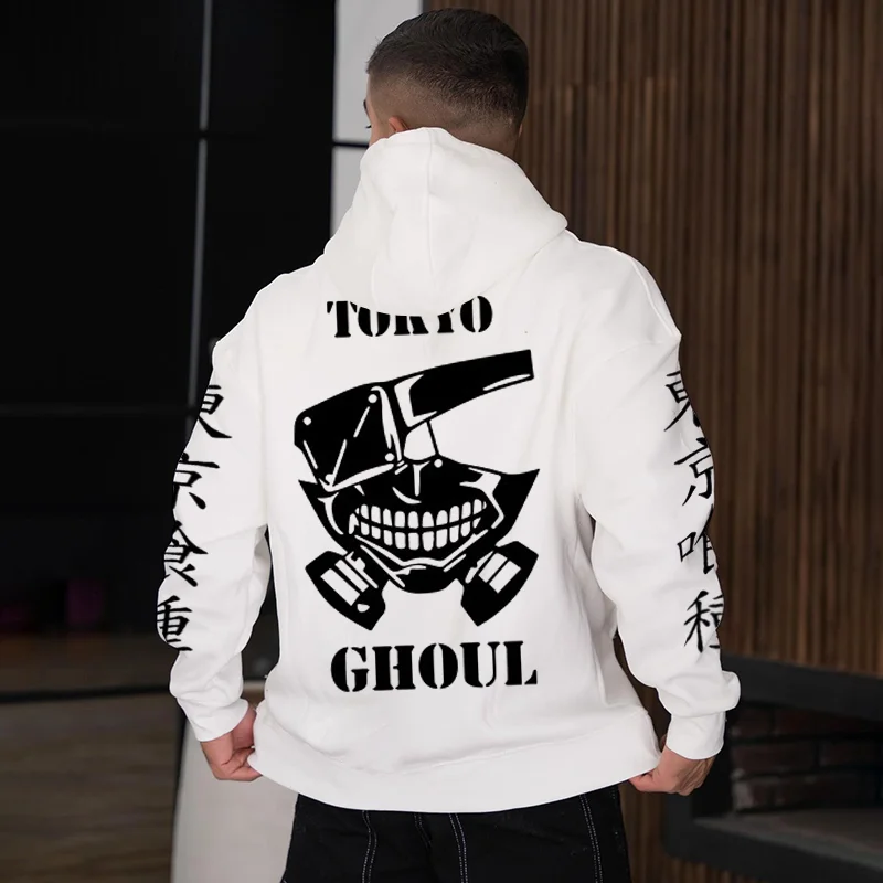 Cartoon Day Anime Tokyo Ghoul Kaneki Printed Hoodie Men's Hoodie