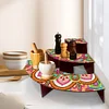 Wood Flowers Diamond Painting Organizer Rack Diamond Display Rack for Art Crafts