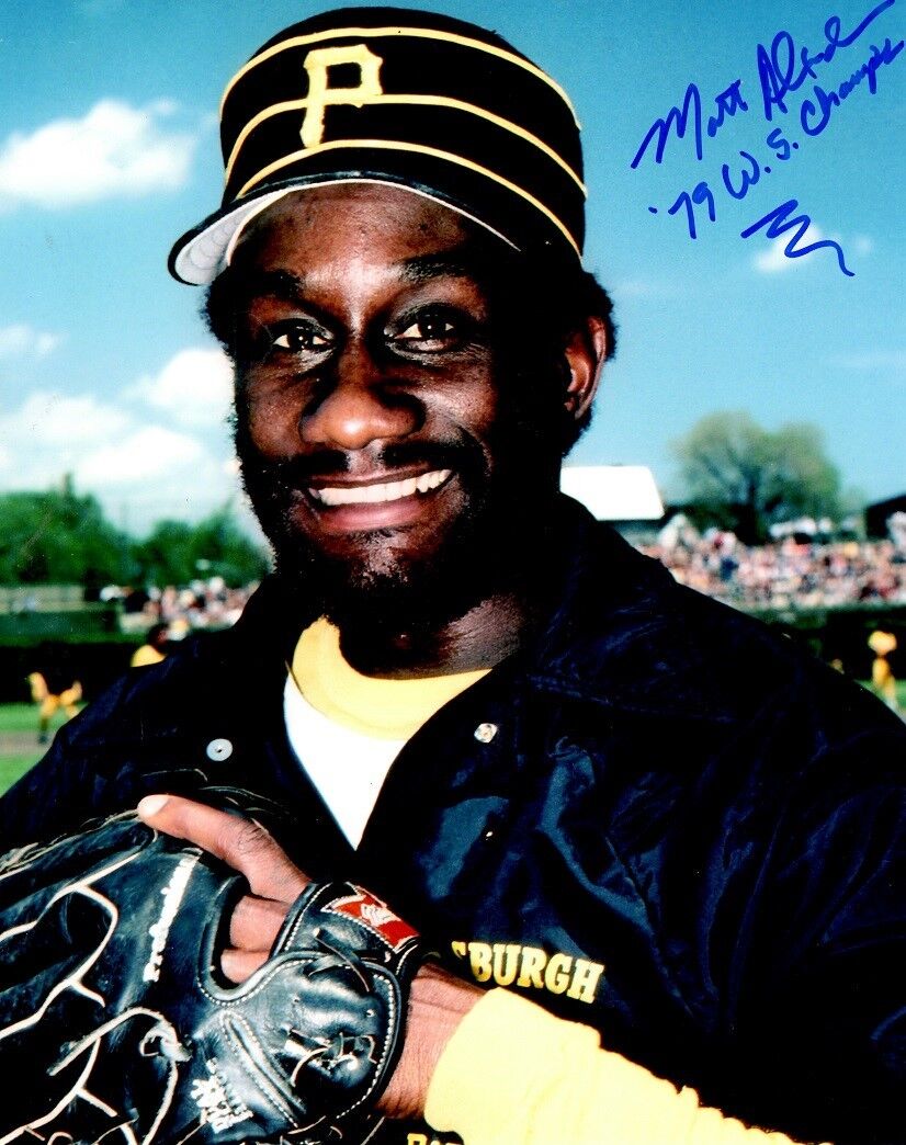 Signed 8x10 MATT ALEXANDER 79 WSC Pittsburgh Pirates Autographed Photo Poster painting - COA
