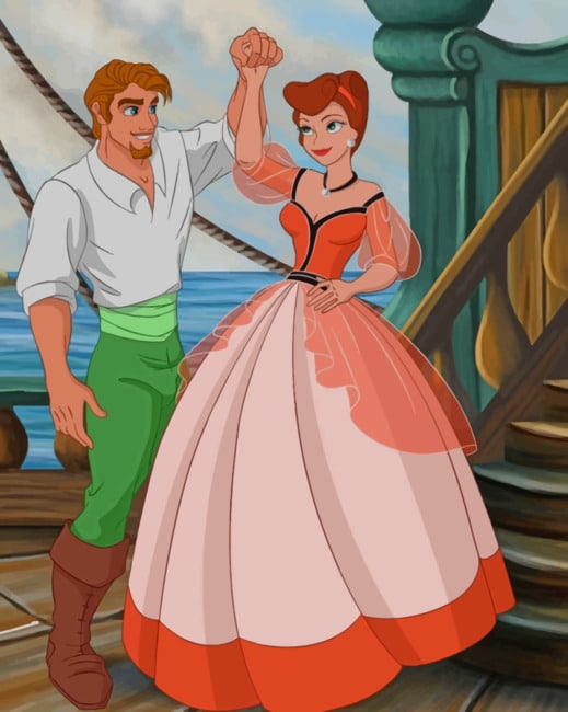 

Princess Attina And Prince – Paint By Numbers - 40*50CM, 501 Original
