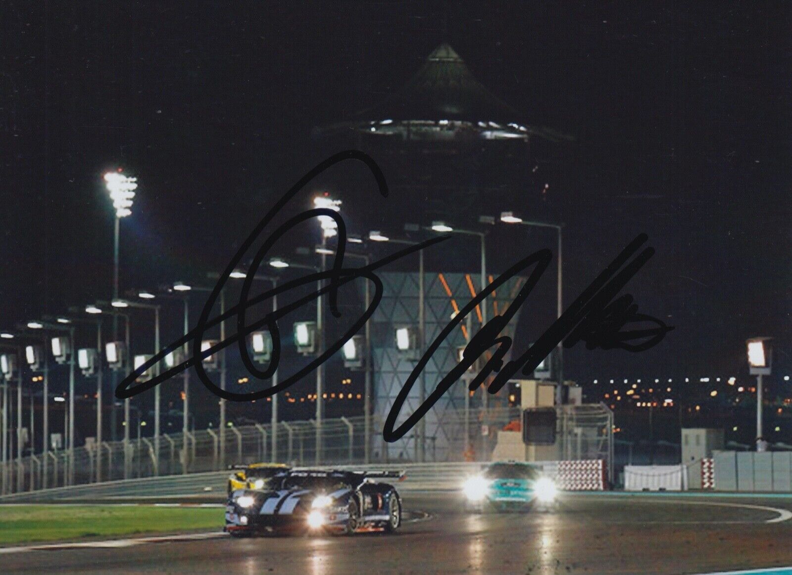 Thomas Mutsch and Romain Grosjean Hand Signed 7x5 Photo Poster painting - FIA GT Championship 32