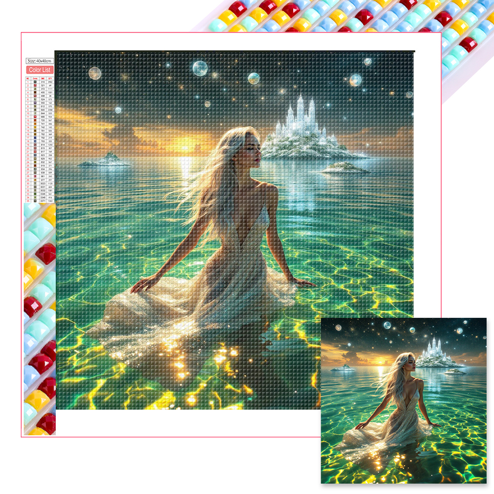 Dream Girl 40*40cm(picture) full square drill diamond painting