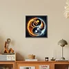 Feuerdrache Eis Phönix Yin Yang - runder Bohrer Diamond Painting - 30*30cm