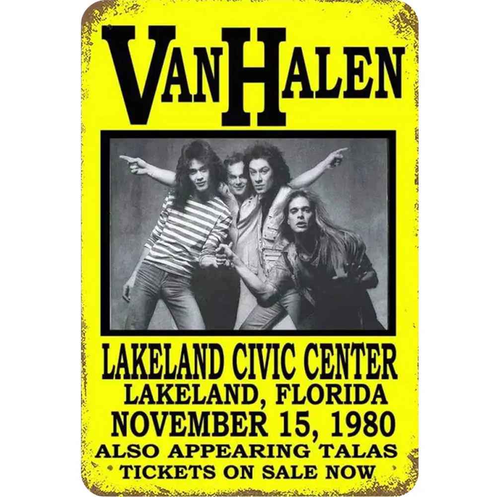 20*30cm/30*40cm-Van Halen-Metal Tin Signs