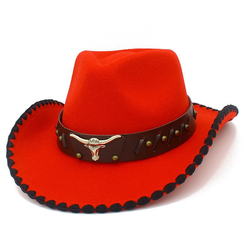 Ethnic-Style Western Embroidered Cowboy Hat